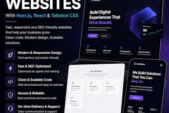 build a modern nextjs website