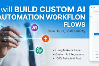 build custom ai automation workflows using make or zapie
