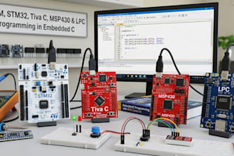 program arm,stm32,tiva c, msp430 and lpc in embedded c