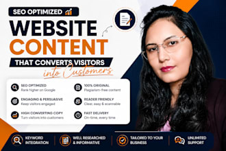 write SEO optimized website content