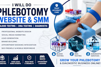 do phlebotomy website social media marketing for blood testing and dna test labs