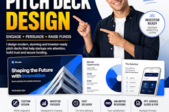 professionally design your pitch deck design for your brand