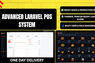 develop a custom pos system with admin dashboard and role based access