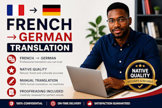 translate german to french manually and accurately