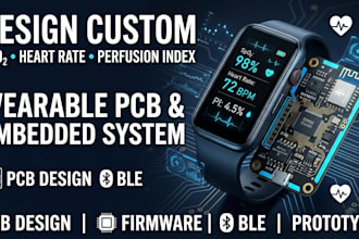 design spo2, heart rate and perfusion index wearable pcb device