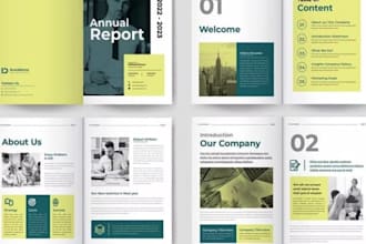 do annual report design corporate present financial summary branding layoutspro