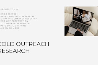 research and create cold outreach emails for your outreach