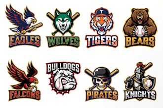 design a professional baseball mascot logo for your team