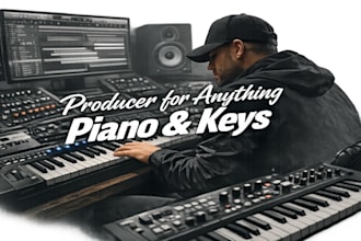 record a custom track with live instrument keyboard driven music