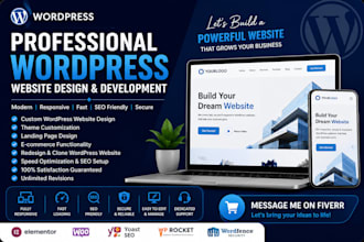 build wordpress website, custom wordpress website