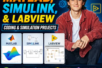 do matlab, simulink, and labview coding and simulation projects