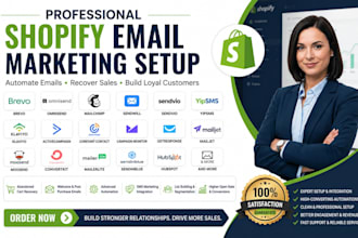 setup shopify email marketing brevo sendwill omnisend mailchimp sendvio yipsms