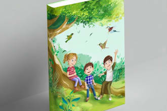 create beautiful childrens book illustrations and covers