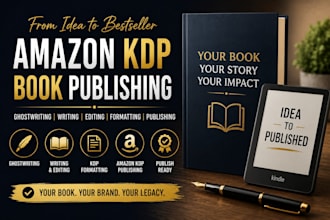 do amazon kdp book publishing non fiction ebook ghostwriter book writer editing