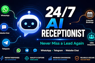 create an ai powered virtual receptionist for lead capture and booking