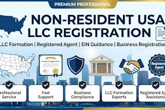do non resident llc registration, llc formation, registered agent service in USA