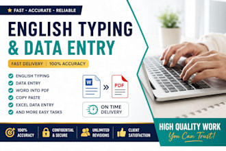 do fast accurate typing from handwritten notes, pdfs