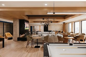 design commercial interior, office, restaurant, hotel, retail store in 2d and 3d
