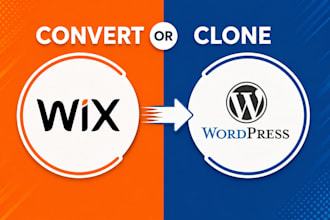 wix to wordpress clone website wordpress website wix website clone website SEO