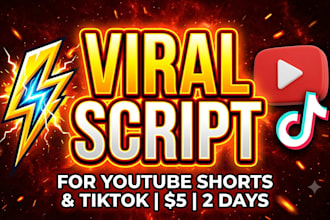 write viral youtube shorts and tiktok ai scripts