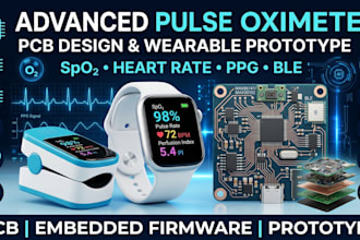 design advanced pulse oximeter pcb and wearable prototype