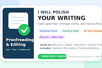 proofread, edit, and improve your document or website text