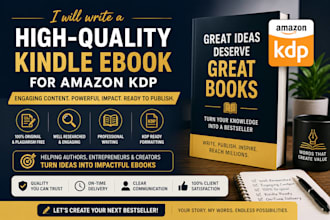 write a height quality kindle ebook for amazon kdp