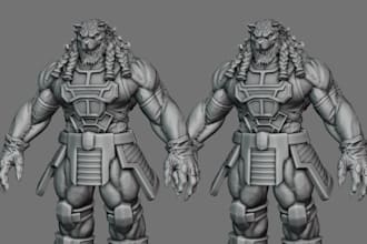 sculpt custom 3d miniature figurine stl file dnd rpg tabletop games for 3d print