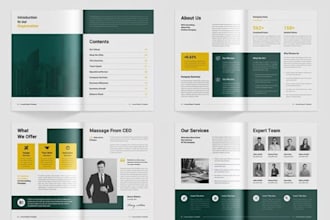 design a modern annual report, esg report, report design, and white paper