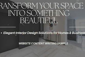 write SEO website content