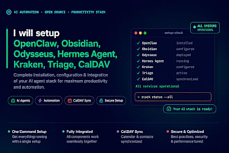 setup openclaw obsidian odysseus hermes agent kraken triage caldav