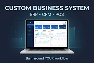 build a custom business management system, erp, CRM or pos web app