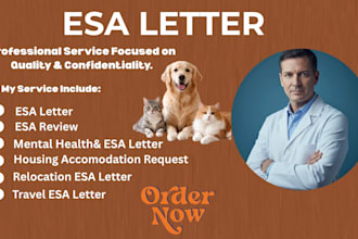 provide professional emotional support animal esa letter services