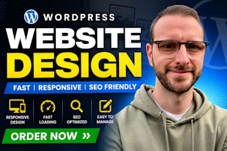 build wordpress website development, business website or wordpress blog website