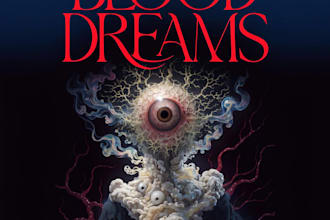 design a premium horror book cover