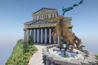 build custom minecraft city map fantasy world as minecraft builder