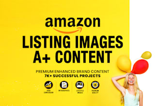 design amazon listing images with a plus content for product listings