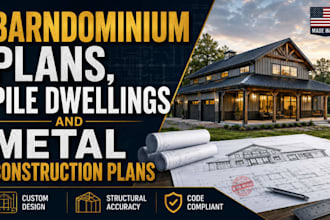 create custom barndominium plans, pile dwellings and construction plans