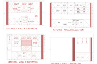 draw your kitchen elevation layout plan, kitchen cabinet shop drawing in autocad