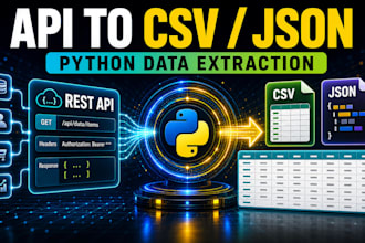extract data from rest API and convert it to CSV or json