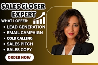 high ticket sales closer sales person sales rep b2b leads and telemarketing