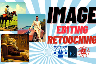 do image editing and retouching using photoshop and ai