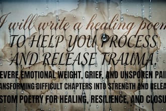 write a poem on your inner traumas to help you heal