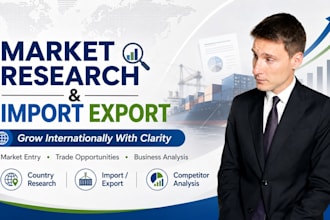 make market research for import export international trade