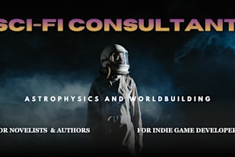 be your astrophysics consultant for sci fi worldbuilding