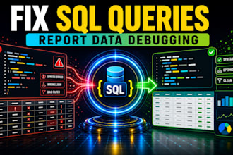 fix sql queries for your reports