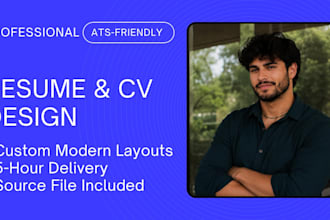 write and design a professional resume or CV