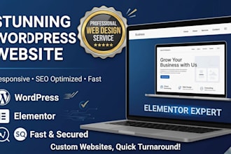design a wordpress elementor website for coaches and consultants