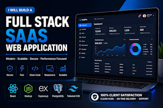 build a modern full stack saas web application