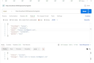 develop a rest API using node js and express js